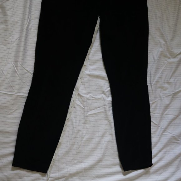 ANTHROPOLOGIE Velvet High Rise Cropped Pant Black - Picture 8 of 9